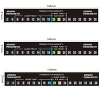 Termometer Anggur Strip, Monitor Suhu Fermentasi, Layar LCD, Perekat, Bahan PET Food Grade, untuk Pembuatan Bir Rumahan, Kombucha, dan Pabrik Anggur
