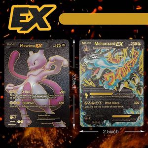 Cartes Pokémon ultra-rares Charizard <span class=keywords><strong>Pikachu</strong></span> 1ère édition, Pokémon TCG assorties <span class=keywords><strong>V</strong></span> VMAX EX TAG TEAM GX, lot de cartes noir et or - Product Image 4