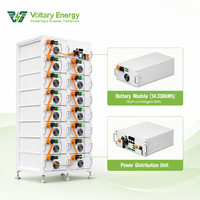 Batterie de stockage d'énergie solaire Voltary Energy LFP 64 kWh avec garantie de 10 ans, compatible avec le réseau, avec LiFePO4 et compatibilité hors réseau