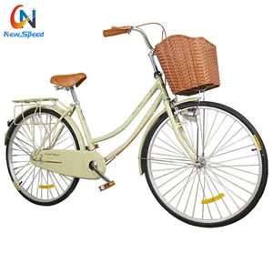Bicicleta urbana de 26 pulgadas para mujer, bici de Ciudad de acero de alta calidad, con pinza personalizada de freno, venta al por mayor, en alibaba