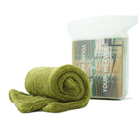 Outil de polissage pour lavage de voiture, serviette en microfibre super absorbante 1200GSM, 60x90m, sans couture, double torsion, pour le nettoyage et le detailing automobile