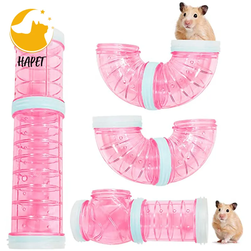 WishLotus Hamster Tubes Transparent MaterialHamster Cage & Accessoires Hamster Jouets pour Agrandir L'espace