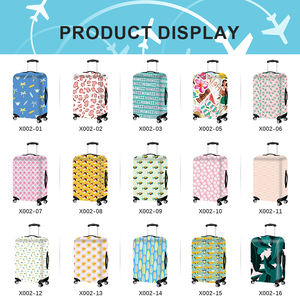 غطاء حقيبة سفر قابل للتخصيص، بمجموعة واسعة من الأنماط، وواقي أمتعة أنيق وجميل مقاوم للغبار. - Product Image 5
