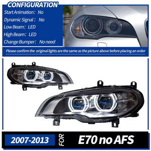 Faros Delanteros LED para X5 E70 2008-2013, DRL 12V 6000K, Nuevos, 36W, 6000 Lúmenes, Forma de Bombilla D2H, Actualización de Luces Retrofit - Product Image 4