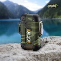 Réchaud de Camping en plein air briquet Arc Rechargeable USB briquet étanche coupe-vent briquet Plasma pour la survie tactique