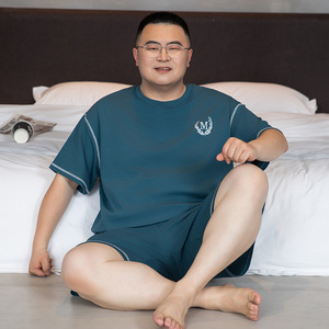 <span class=keywords><strong>Pigiama</strong></span> <span class=keywords><strong>da</strong></span> <span class=keywords><strong>uomo</strong></span> 3XL-5XL, set estivo con <span class=keywords><strong>pantaloncini</strong></span> a maniche corte, casual, in modal, taglie forti, loungewear, nuovo stile estivo - Product Image 1