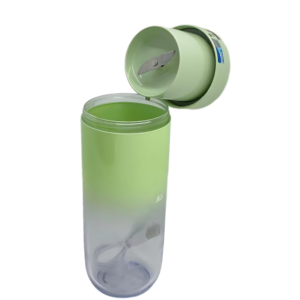 Vaso Mezclador Recargable por USB, 600 ml, Diseño de Doble Tapa, 2 Cuchillas de Acero Inoxidable, Batería de 1200 mAh, Uso Doméstico y al Aire Libre - Product Image 4