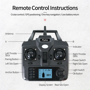 <span class=keywords><strong>Bateau</strong></span> à appâts <span class=keywords><strong>télécommandé</strong></span> Flytec V010 pour la pêche à la carpe avec positionnement intelligent GPS, 40 points de repère, 3 compartiments, capacité de 2 kg, <span class=keywords><strong>bateau</strong></span> à appâts <span class=keywords><strong>télécommandé</strong></span> pour la pêche - Product Image 5
