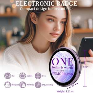 Pin Electrónico Divertido con Pantalla IPS, Material que Permite Transferir Fotos/<span class=keywords><strong>GIF</strong></span>/Vídeos, Botón Táctil, Ideal para Mochilas - Product Image 6