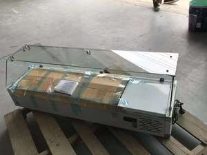 Restaurant commercial Table Top Pizza Affichage Bar À Salade Sous Comptoir Affichage Réfrigérateur Refroidisseur Conteneurs Bar À Salade - Product Image 6