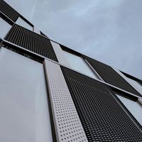 Fournisseur chinois de murs-rideaux en aluminium à simple vitrage pour villas, murs décoratifs extérieurs