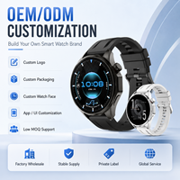 Reloj Inteligente Redondo con Logotipo Personalizado, Reloj Deportivo con Llamadas y Rastreador de Actividad Física de Marca Privada para Vendedores de Comercio Electrónico