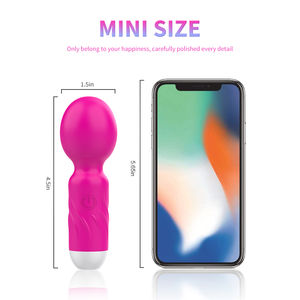 Mini AV Vibrator Zauberstab für Frauen Klitoris Stimulator USB Wiederauf lad bares tragbares Silikon massage gerät Weibliches Sexspielzeug - Product Image 6