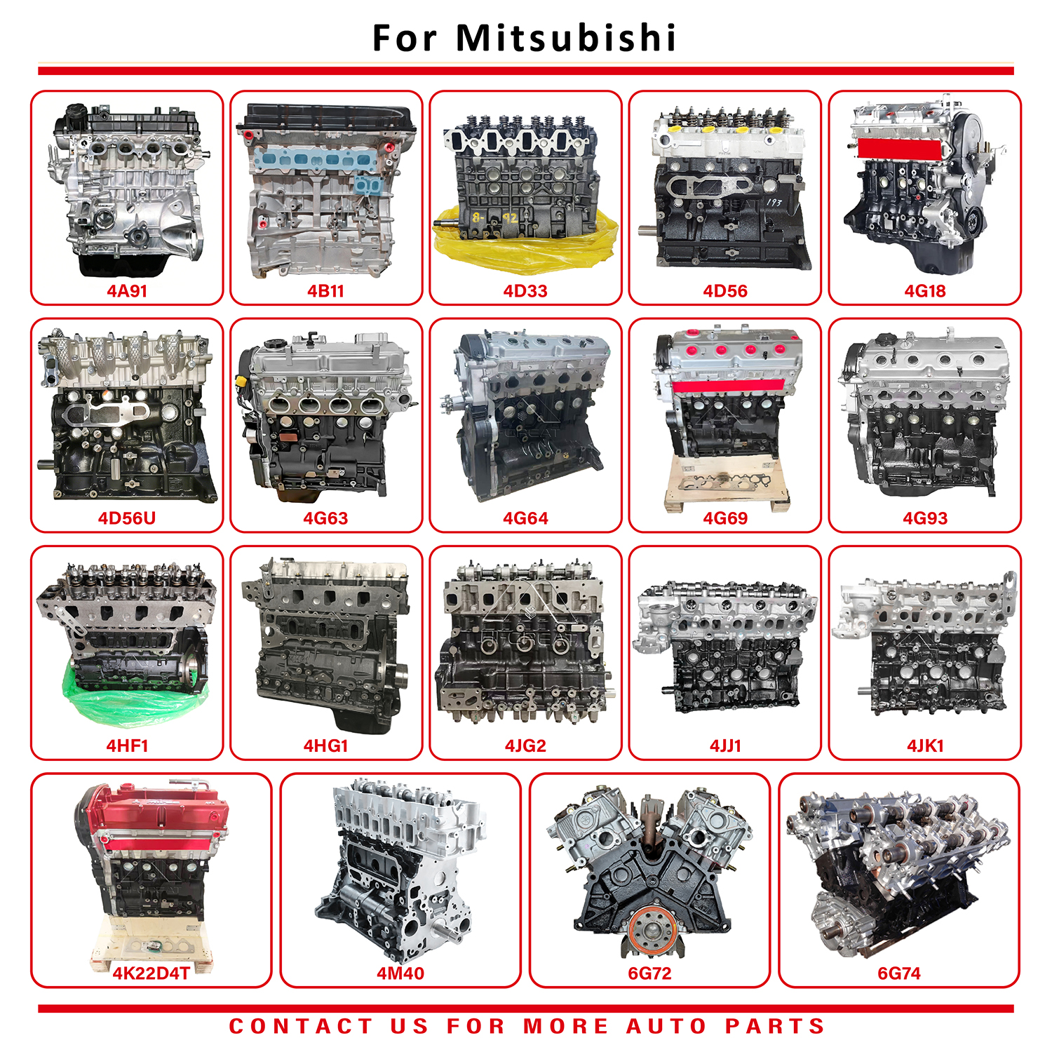 Mitsubishi ve Diğer Otomobil Üreticileri için Yüksek Kaliteli 4G63