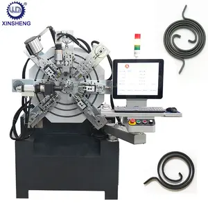 Manija de puerta automática CNC, fabricante de máquina de fabricación de resorte en espiral plano