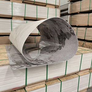 แผ่นพีวีซีลายหินอ่อน XHDECOR แผ่นผนังห้องน้ำกันน้ำ แผ่นลายหินอ่อนกันรังสียูวี สำหรับตกแต่งผนังภายใน - Product Image 2