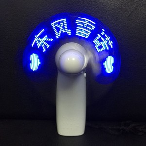 Mini Handheld Fan With Led Light Rechargeable Battery Portable Fan For Outdoor Use - Product Image 1