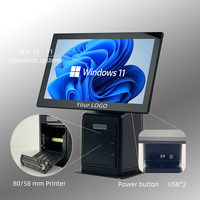 Caja Registradora POS con Pantalla Táctil Jesen, Android y Windows, Doble Sistema, para Panadería y Cafetería, Gran Venta