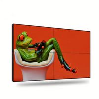 Özelleştirilmiş İç Mekan Dikişsiz 46/49/55 İnç IP65 LED Video Duvar Ekranı 1.8-3.5mm Serbest Birleştirilebilir 2x2 Alışveriş Merkezi Eğitim