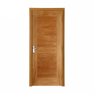 plain carving indoor single door simple design Kerala style flush wood interior room door