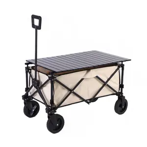 Custom Classic Collapsible Folding Wagon Cart Outdoor Shopping Camping Kid Utility Folding Wagon