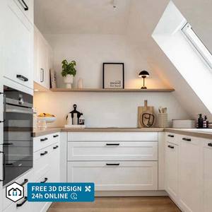 ג 'ורג' קבוצה מודרני ריהוט סטים מלאים ארונות mdf לבן עם פנקס דלת אקרילית לבן ברז שקופית מגירת ציר שקופית אביזר - Product Image 5