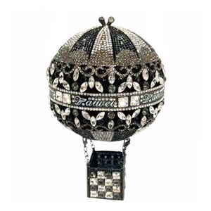 Women Luxury Rhinestone Evening Bag <b>Balloon</b> Crystal Clutch Purse Stylish Handbag for Concert Festival Celebration - Product Image 3
