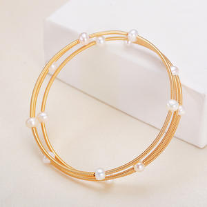 Bracelet en perles d'eau douce de haute qualité, style boutique, ciel étoilé, multi-cercles, élégant, design enroulé multicolore - Product Image 4