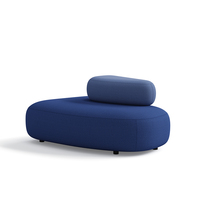 Ensemble de canapés modulaires incurvés modernes et élégants, revêtement en tissu PU, multi-combinaisons pour usage commercial, bureau, école, hôpital