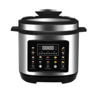 Autocuiseur Électrique Multifonction 16-en-1 en Acier Inoxydable 6L avec Contrôle Numérique, Menus Préprogrammés et Démarrage Retardé pour Usage Domestique - Vente en Gros