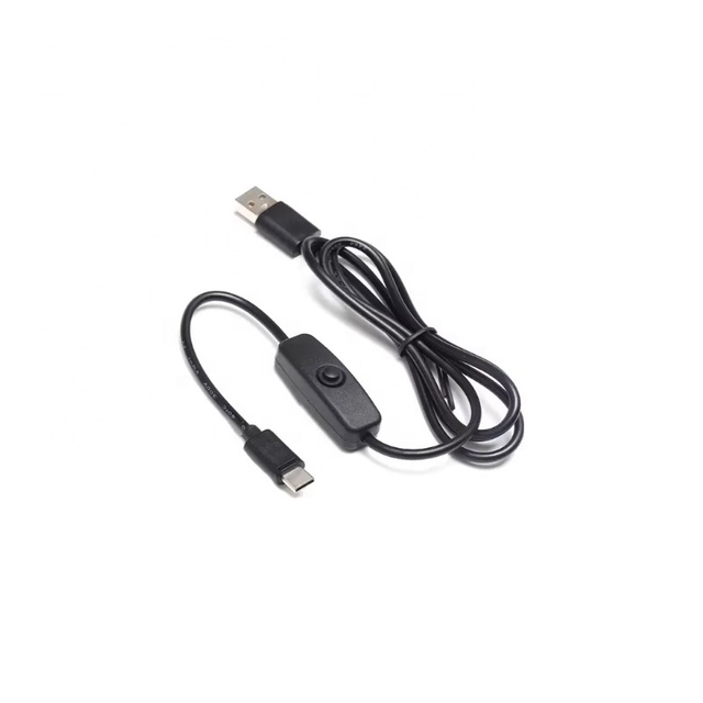 USB Type C 5V 3A Charging Cable for RPi 4 Power Cable with ON/OFF Switch for RPI 4 Model B RPI 4B