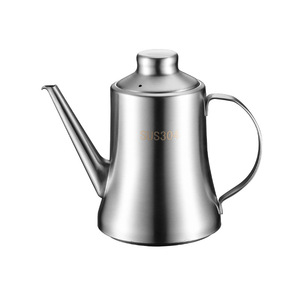 ขวดน้ำมันสแตนเลส 304 ทรงเพรียวบาง สำหรับใส่ซอส ซีอิ๊ว น้ำส้มสายชู พร้อมตัวกรองเศษอาหาร ใช้ในครัวเรือน - Product Image 1