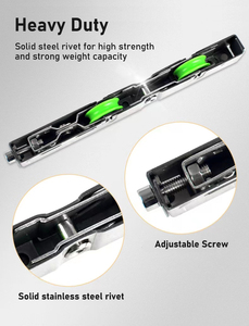 Roulements à rouleaux <span class=keywords><strong>pour</strong></span> stores porte coulissante roues en acier roue robuste porte armoire rouleaux roulements à rouleaux en plastique - Product Image 5