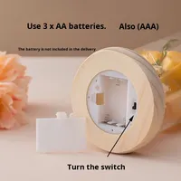 Bouquet de roses artificielles en soie LED, écologique, fait à la main, fleur éternelle, cadeau, lampe moderne et chaleureuse, bois naturel, Saint-Valentin
