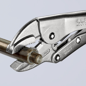Alicates Knipex Grip con mandíbula de 1 pulgada de ancho, dentados, de acero al cromo vanadio, fabricados en Alemania, grado industrial - Product Image 1