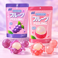 Halal Kosher 3D Peelable Gummy Candy Gemengde Fruit Smaken Kauwgom Snoepjes Verpakt OEM Bulk Leverancier