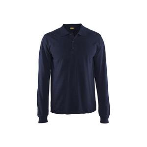 BLAKLADER - 338810508900XXL Polo manga larga Azul Marino-EAN 7330509482094 CAMISETAS Y POLOS DE TRABAJO - Product Image 1