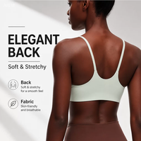 Soutien-gorge de sport dos nageur pour femme, 4 couleurs, en nylon 66 et 23 % élasthanne, haute élasticité, bretelles fines, avec coussinets amovibles C/D