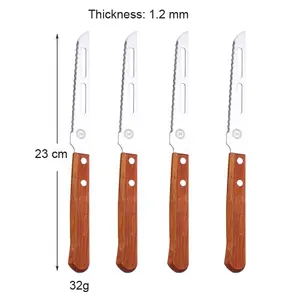 <span class=keywords><strong>ใบ</strong></span>มีดคงที่สำหรับมืออาชีพ,ชุดมีดคัตเตอร์พร้อมด้ามจับไม้สำหรับเข้าค่ายกลางแจ้ง - Product Image 1