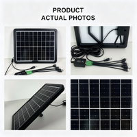 Panneau solaire monocristallin portable 8W pour le camping, étanche, petit chargeur solaire, installation facile
