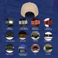 Topi Baseball Kasual Unisex dengan Enam Panel Katun Twill, Bordir Huruf Custom, dan Gesper Logam yang Dapat Disesuaikan
