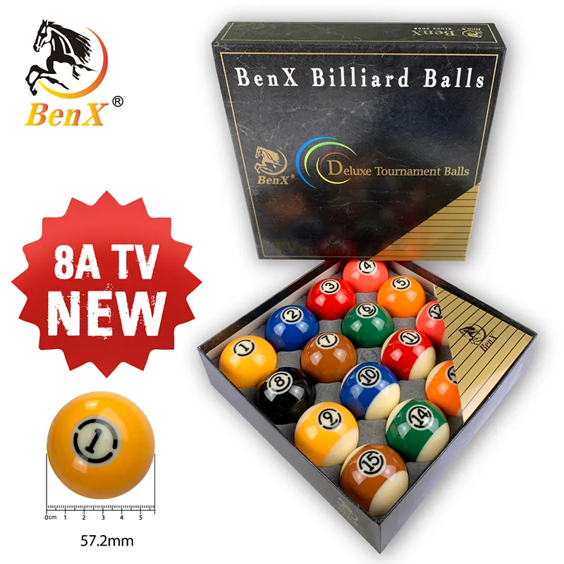 BenX 57.2mm 8A TV NEW Pool ball factory directly sale billiard ball