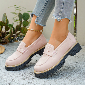 Mocasines <span class=keywords><strong>de</strong></span> Plataforma <span class=keywords><strong>para</strong></span> <span class=keywords><strong>Mujer</strong></span>, Rojos, con <span class=keywords><strong>Suela</strong></span> Gruesa, Casuales, Sin Cordones, Estilo Retro, <span class=keywords><strong>Zapatos</strong></span> <span class=keywords><strong>para</strong></span> Uso Diario - Product Image 6