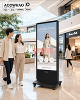 Pantalla LCD Publicitaria Digital Táctil de Alta Luminosidad 4K de 32-100 Pulgadas, con Base, para Uso Comercial en Interiores, OEM ODM