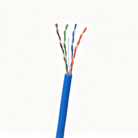 Cable Ethernet Shibei CAT6A UTP Sólido de Alta Velocidad 10Gbps, Cobre OFC, 4 Pares Sin Blindaje, Red POE LAN