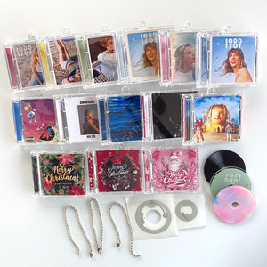 Nouveau personnalisé étiquette disque <span class=keywords><strong>cd</strong></span> porte-clés boîte en gros couverture <span class=keywords><strong>lecteur</strong></span> de musique porte-clés étuis acryliques mini album personnalisé nfc <span class=keywords><strong>cd</strong></span> porte-clés - Product Image 5