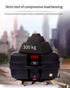 Maletas Traseras <span class=keywords><strong>para</strong></span> Motocicleta de Plástico PP de 47L <span class=keywords><strong>con</strong></span> Luces <span class=keywords><strong>LED</strong></span> Integradas, Impermeables, <span class=keywords><strong>para</strong></span> Reparto - Product Image 5