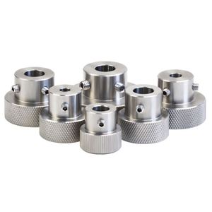 Laser Machined Aluminum & Stainless Steel Knurled Stud Clamping Turn Knob <b>Screw</b> Nut - Product Image 3