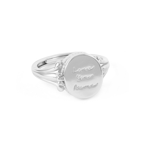 New Design Alloyr 18K Gold Plated Round Coin Letter Open <b>Ring</b> <b>for</b> <b>Man</b> Woman - Product Image 2