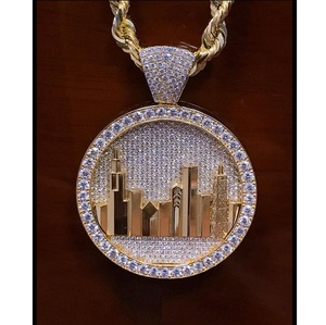 Pendentif élégant en moissanite avec un éclat brillant, design raffiné, parfait pour un usage quotidien, des occasions spéciales ou pour la superposition - Product Image 2